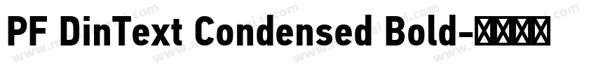 PF DinText Condensed Bold字体转换